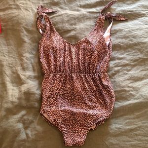 Rare Kortni Jeane Leopard Print Swimsuit Small